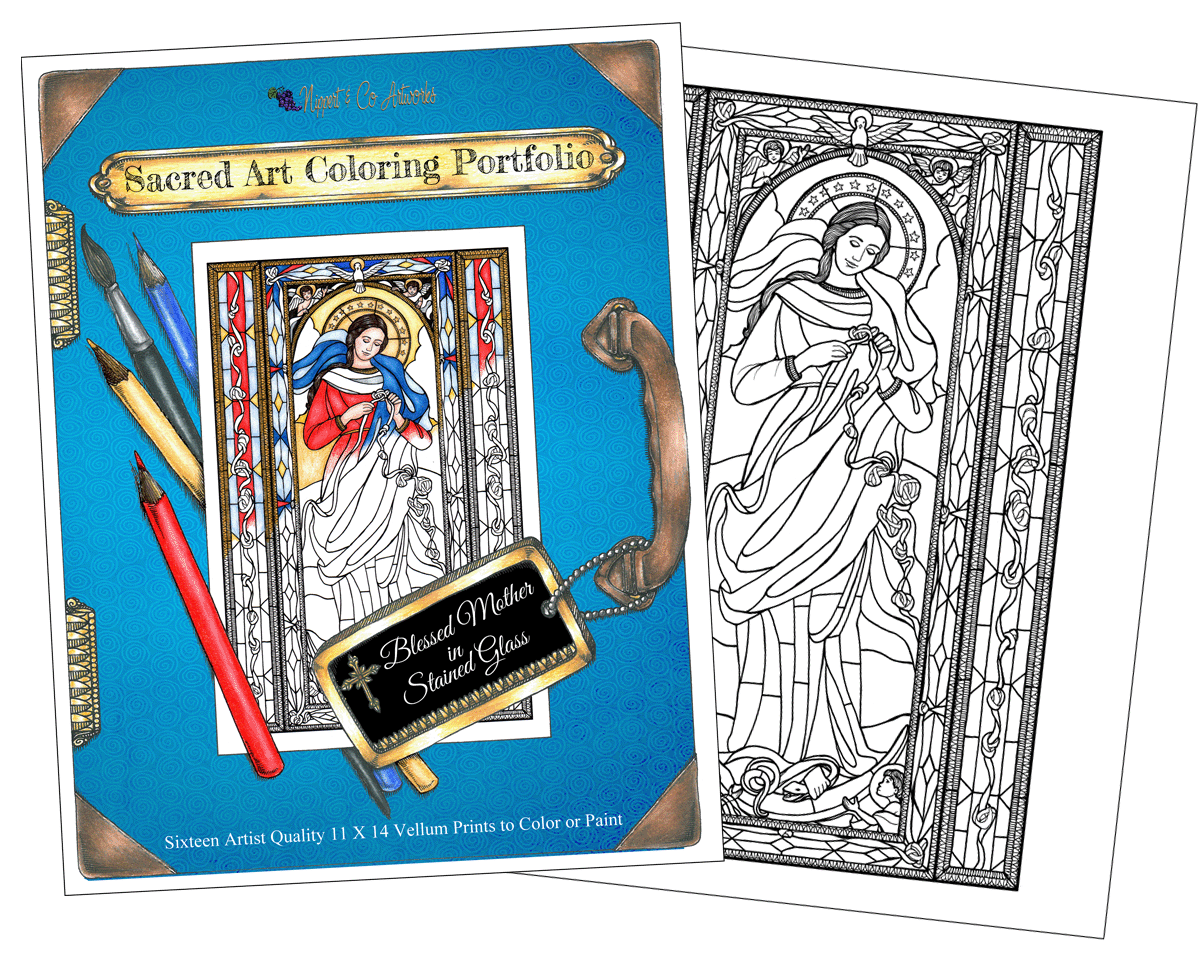 Wholesale Blessed Mother Coloring Portfolio