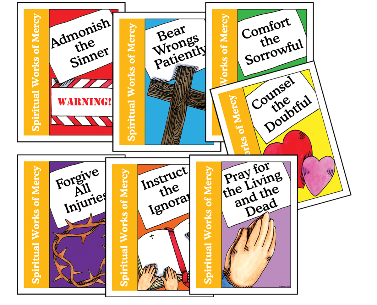 Spiritual Works of Mercy Classroom Cards