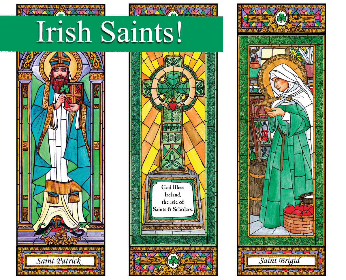 Stained Glass Saints Set 6