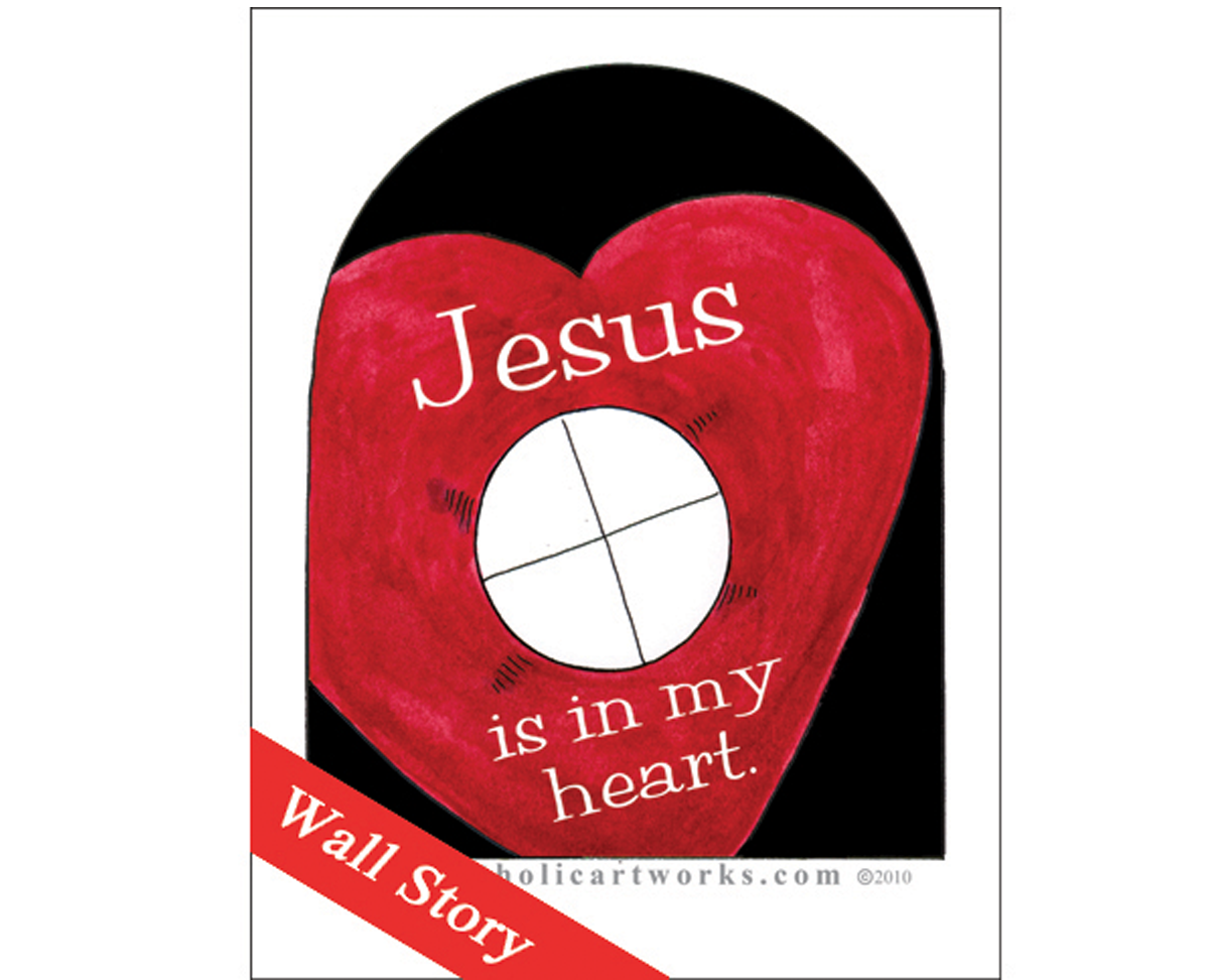 Jesus is in my Heart Wall Story