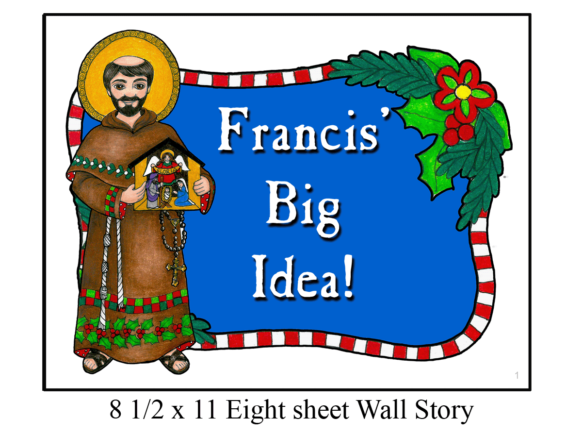 Saint Francis and the Nativity Booklet and Wall Story