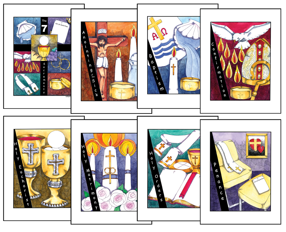 The Seven Sacraments Classroom Cards