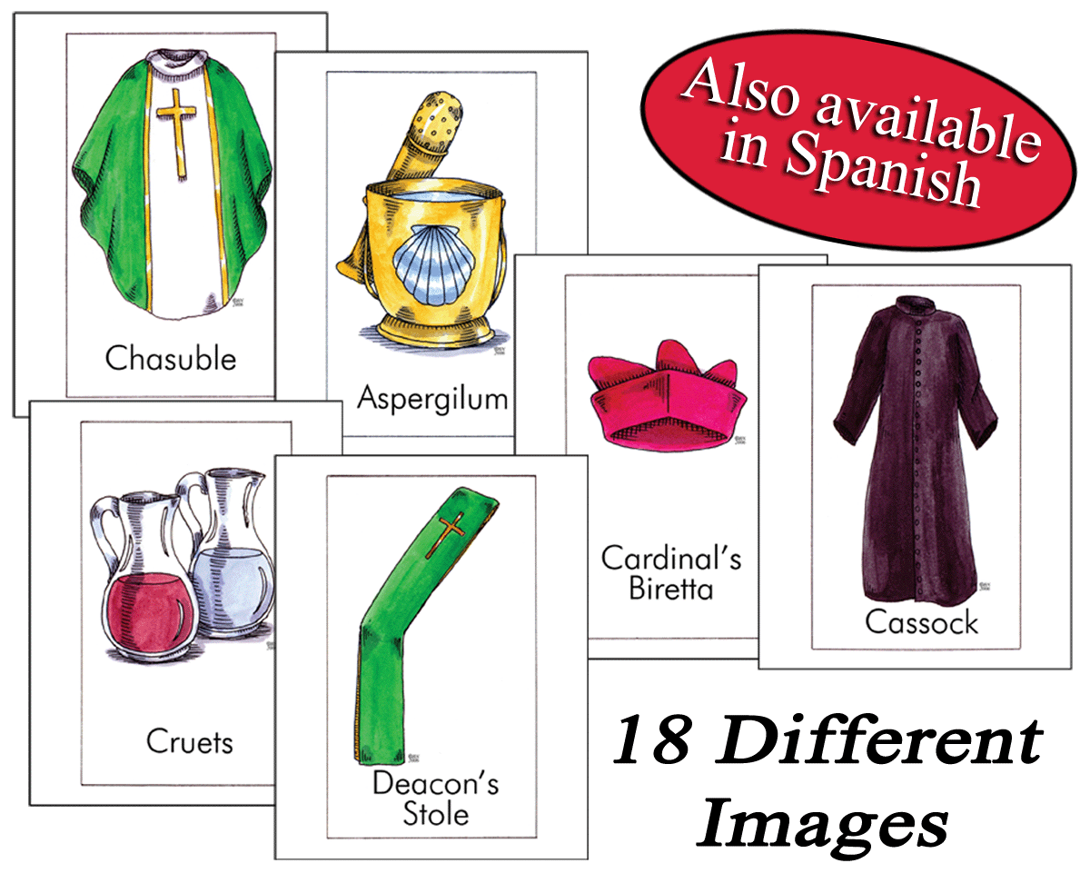 Vessels and Vestment Classroom Cards