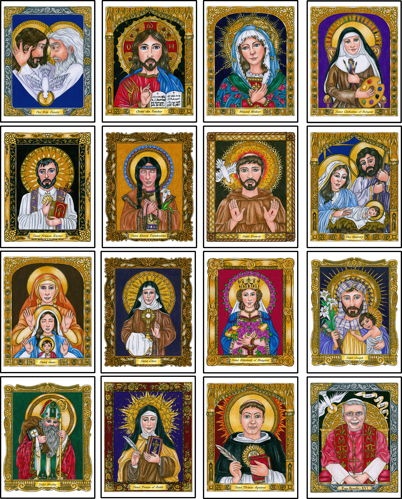 Gallery of Saints Set 1 Classroom Cards