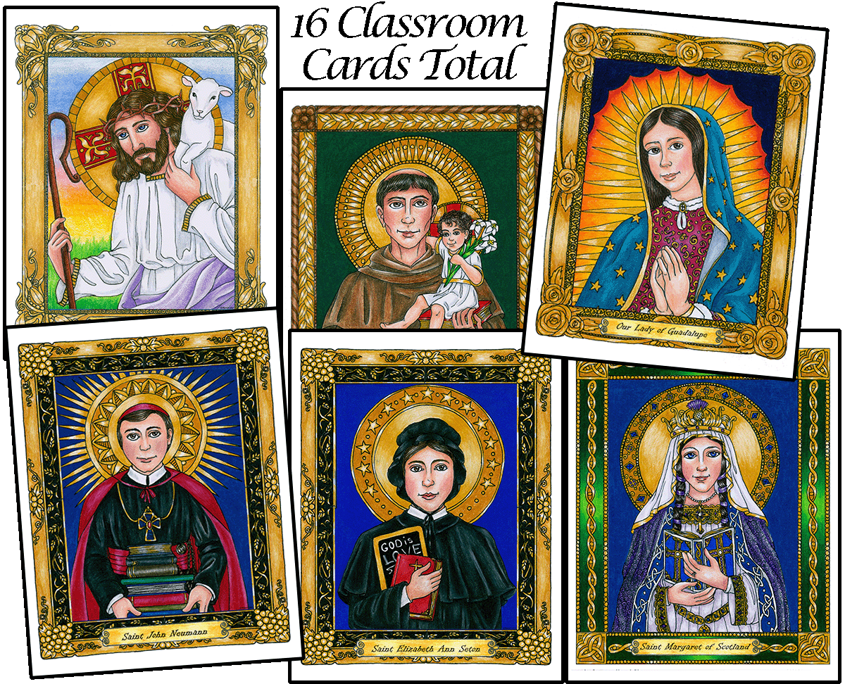 Gallery of Saints Set 2 Classroom Cards