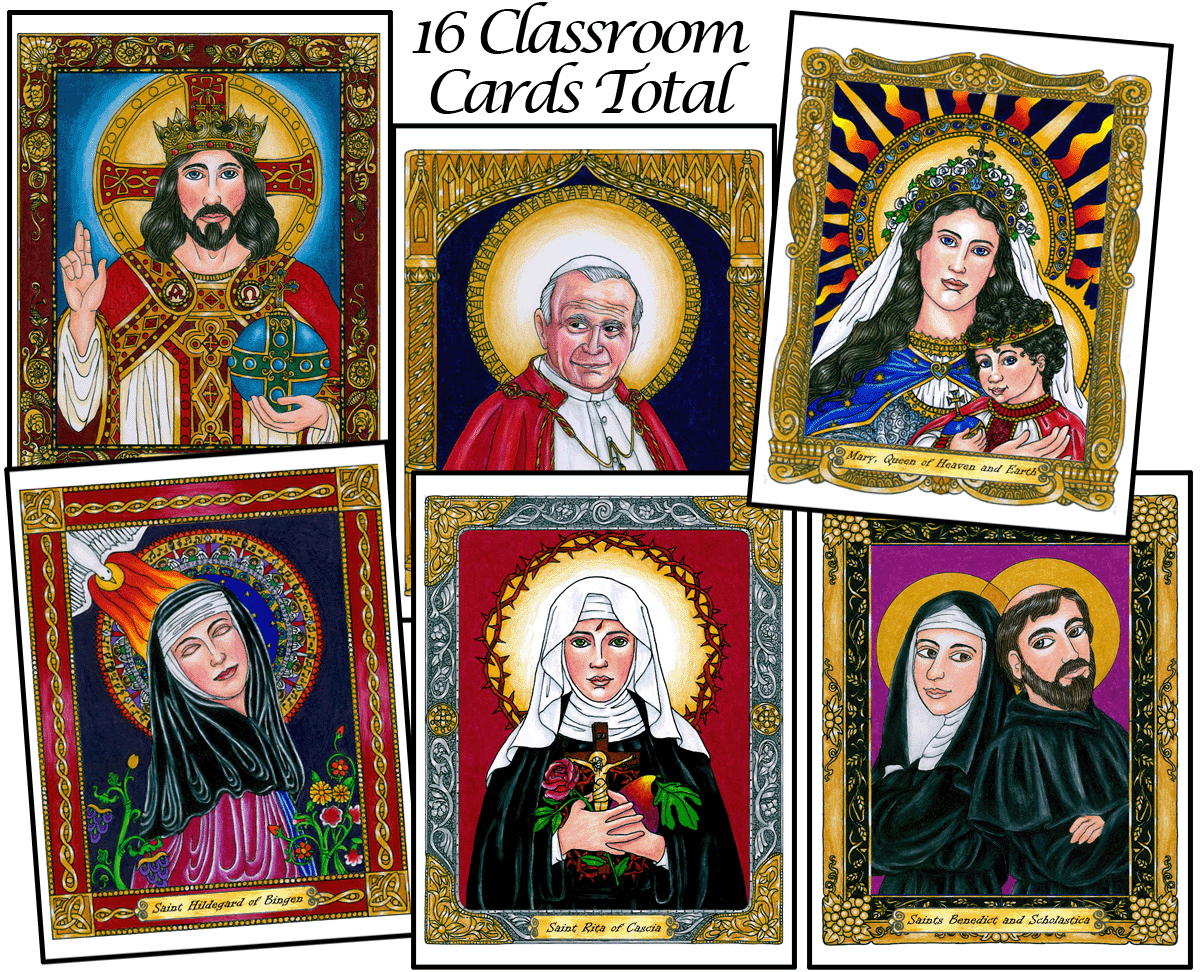 Gallery of Saints Set 3 Classroom Cards