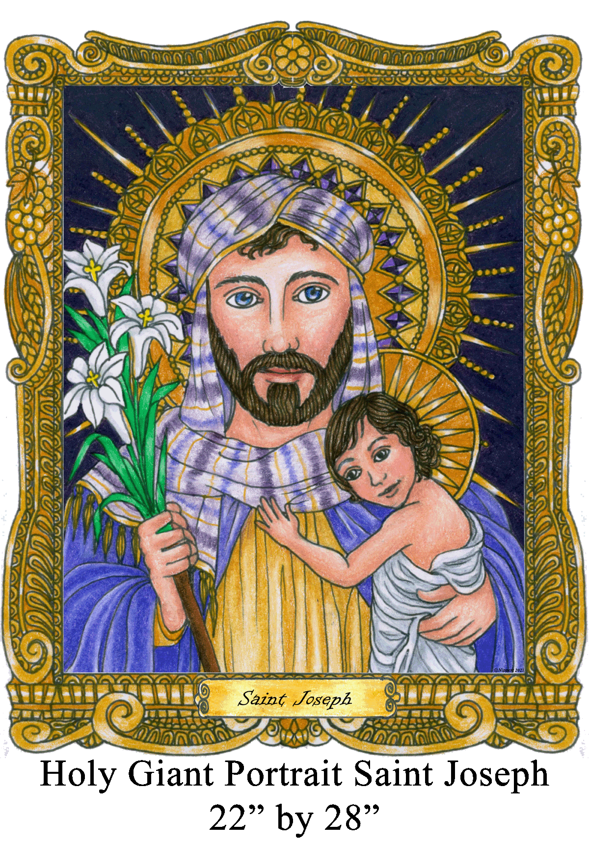 Holy Giant Portrait Saint Joseph