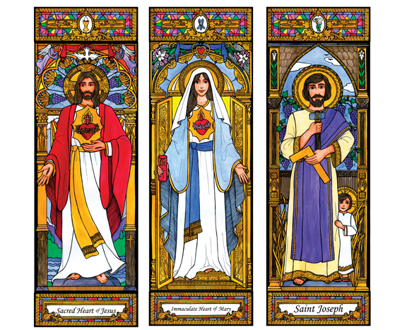 Stained Glass Saints Set 1