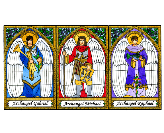 Stained Glass Angels