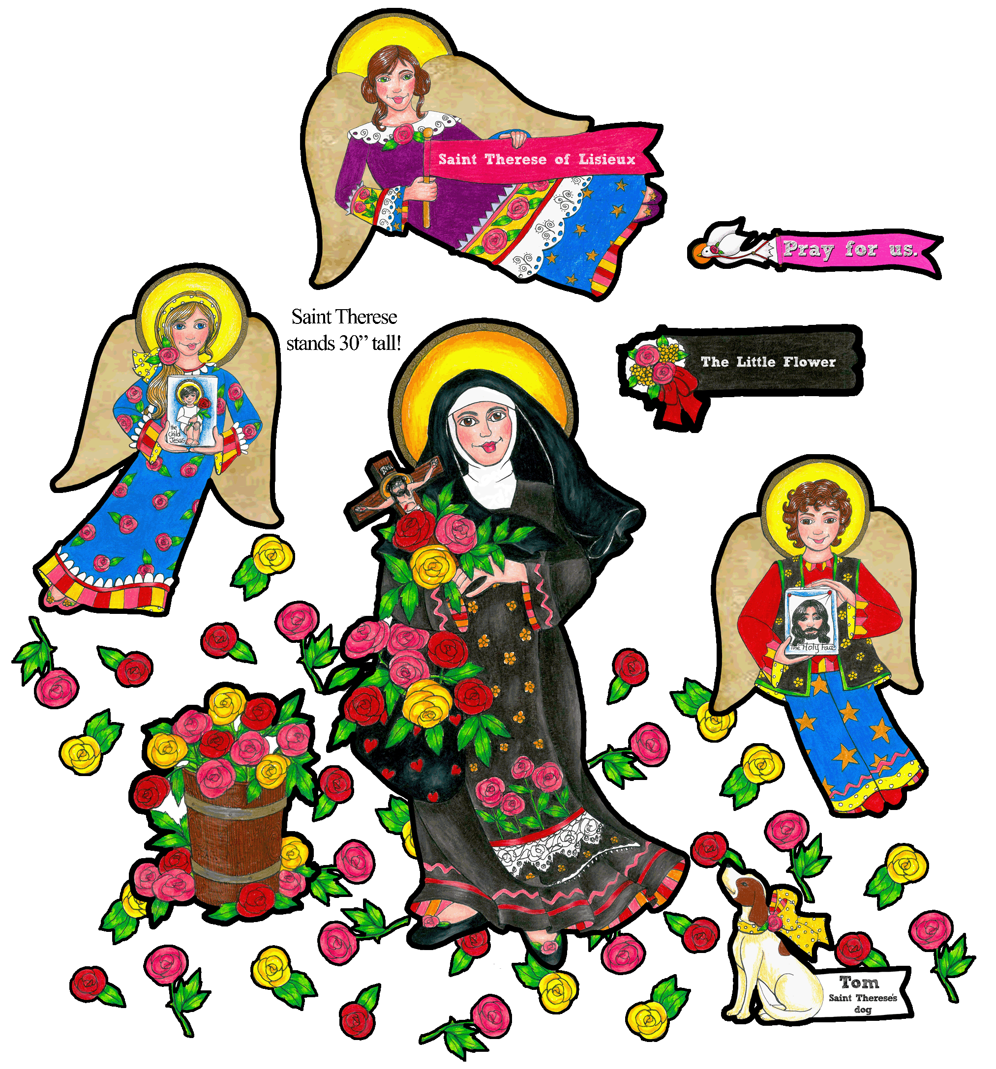 Boho Saint Therese of Lisieux