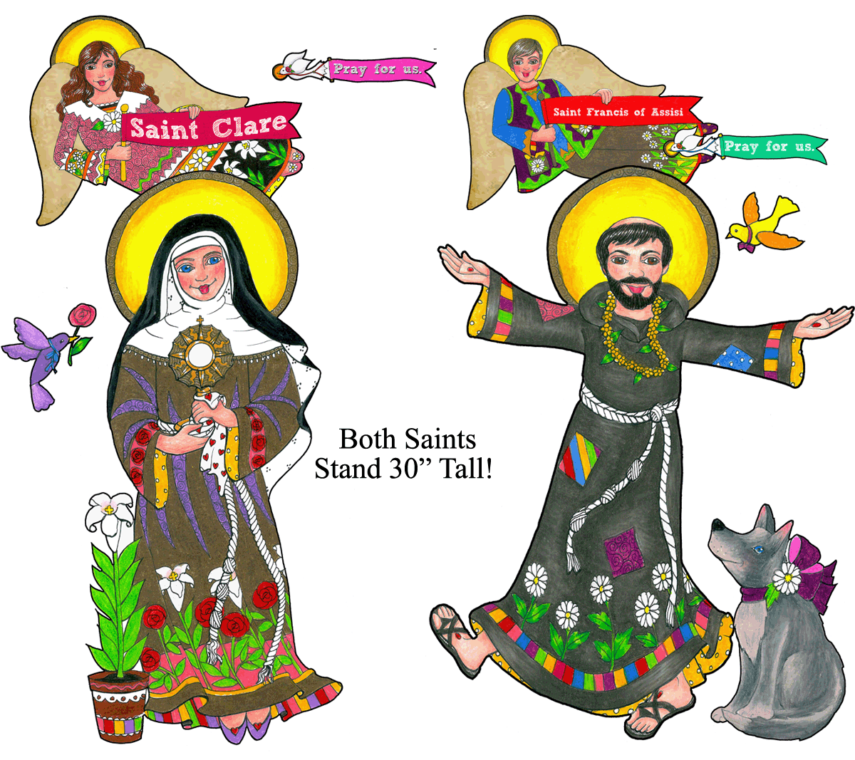 Boho Saints Francis & Clare Combo