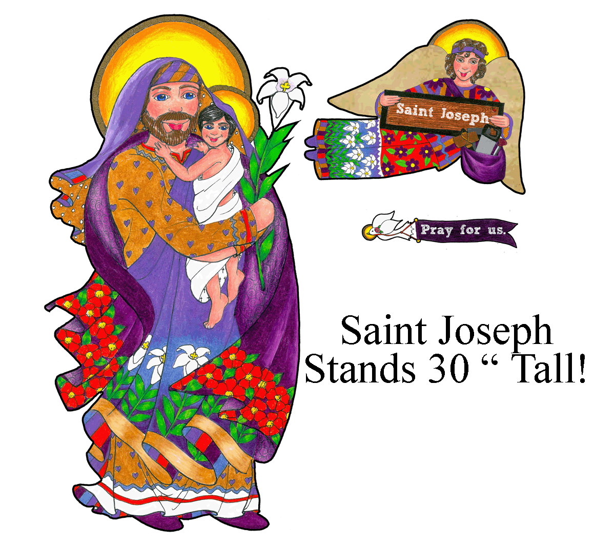 Boho Saint Joseph