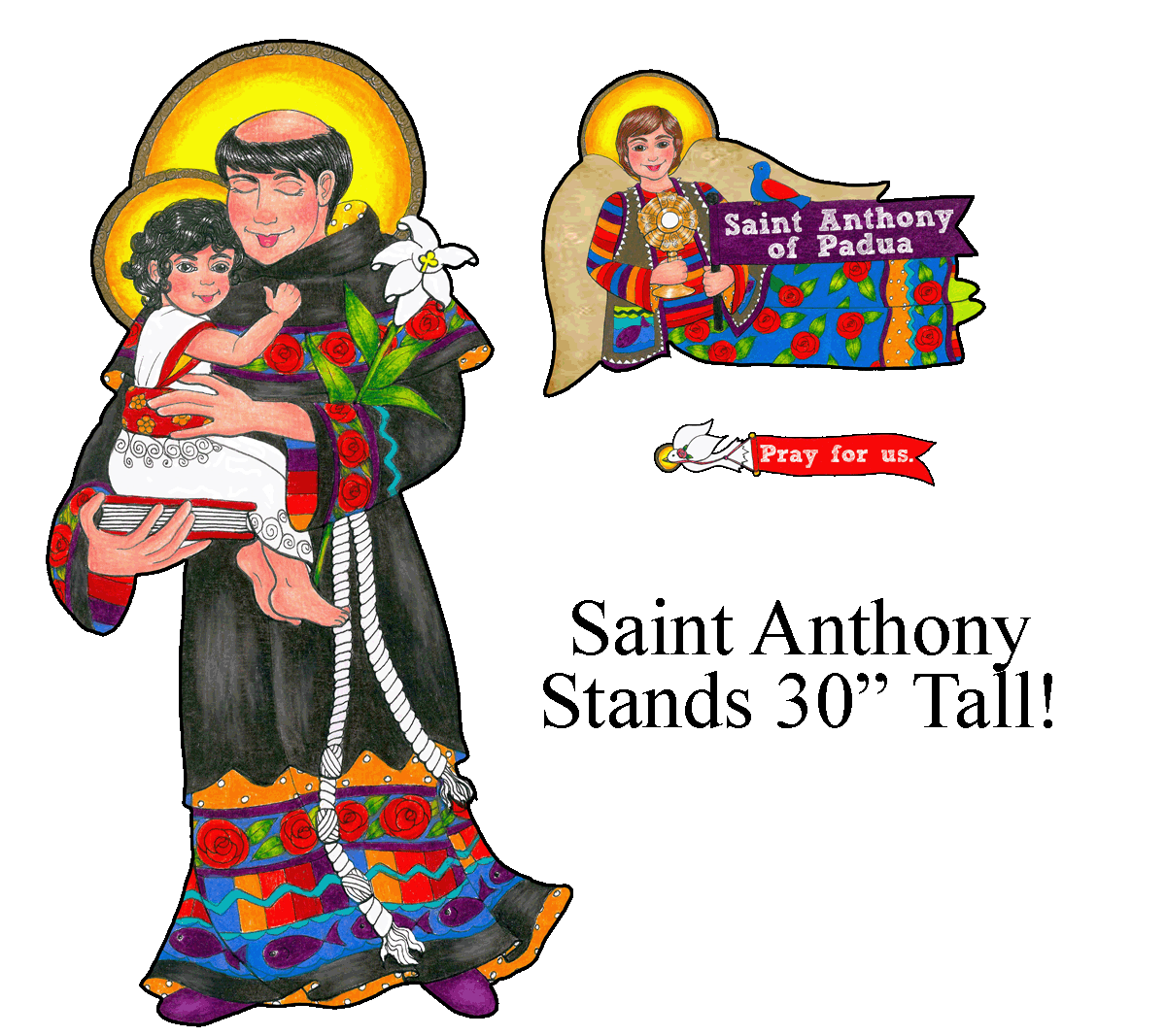 Boho Saint Anthony