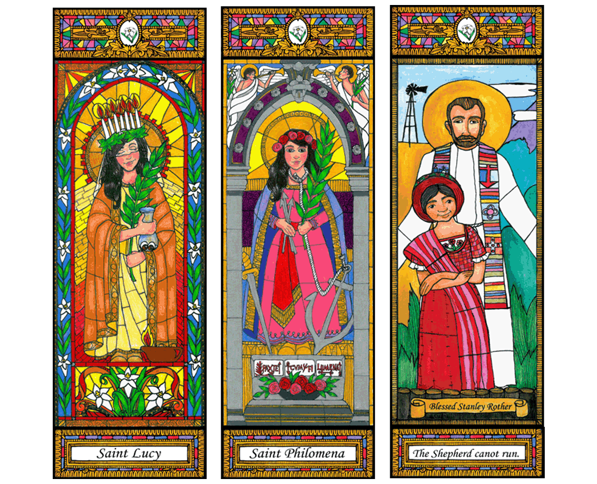 Stained Glass Saints Set 7