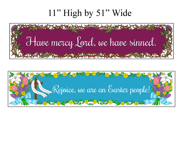 Reversible Lent/Easter Banner