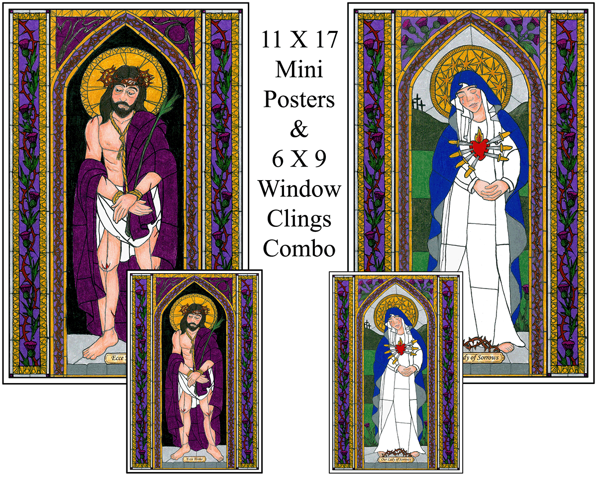 Stained Glass Saints of Lent Combo Set