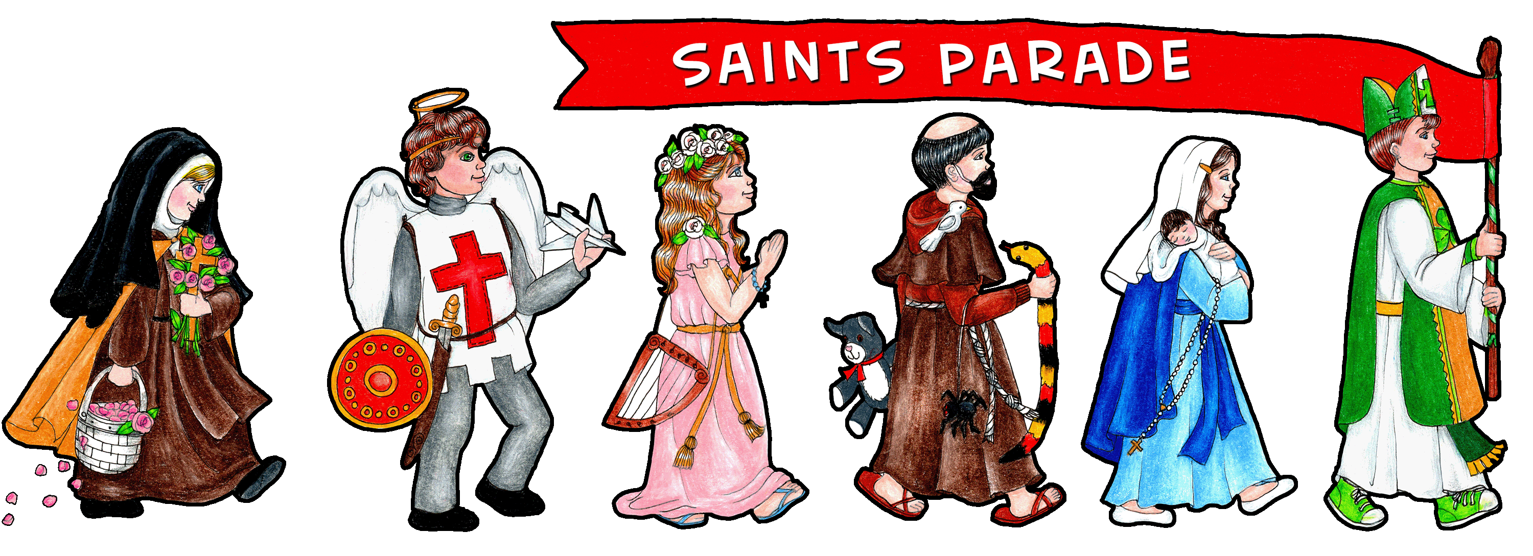 Saints Parade Bulletin Board Set