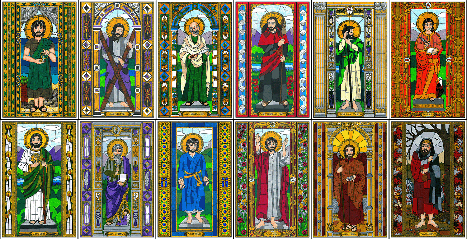 Stained Glass Apostles