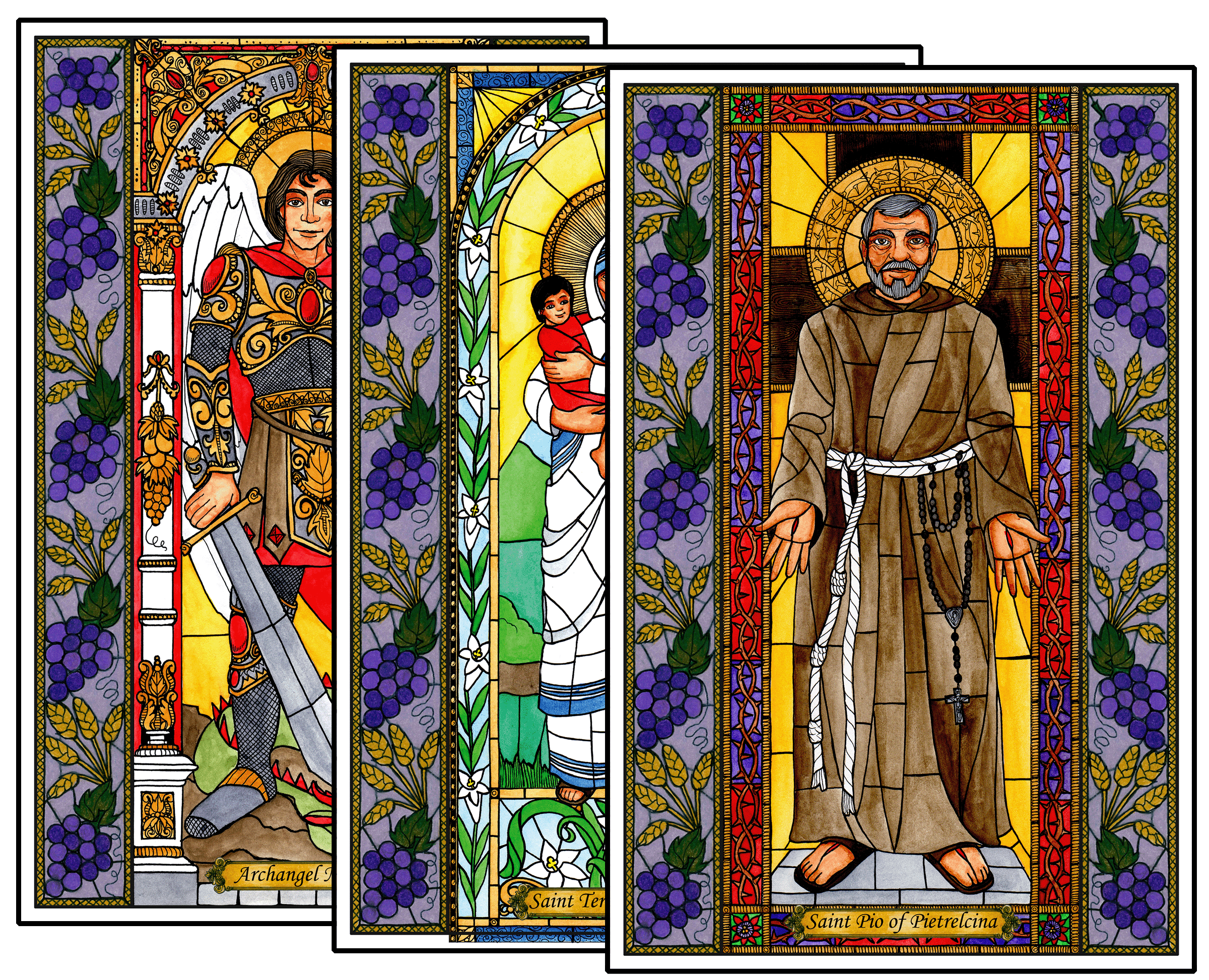 Stained Glass Saints of September