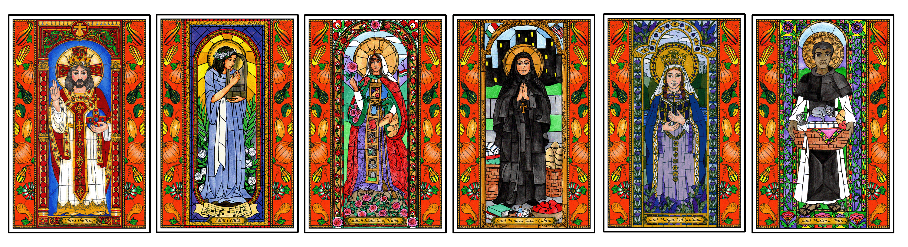 Stained Glass Saints of November