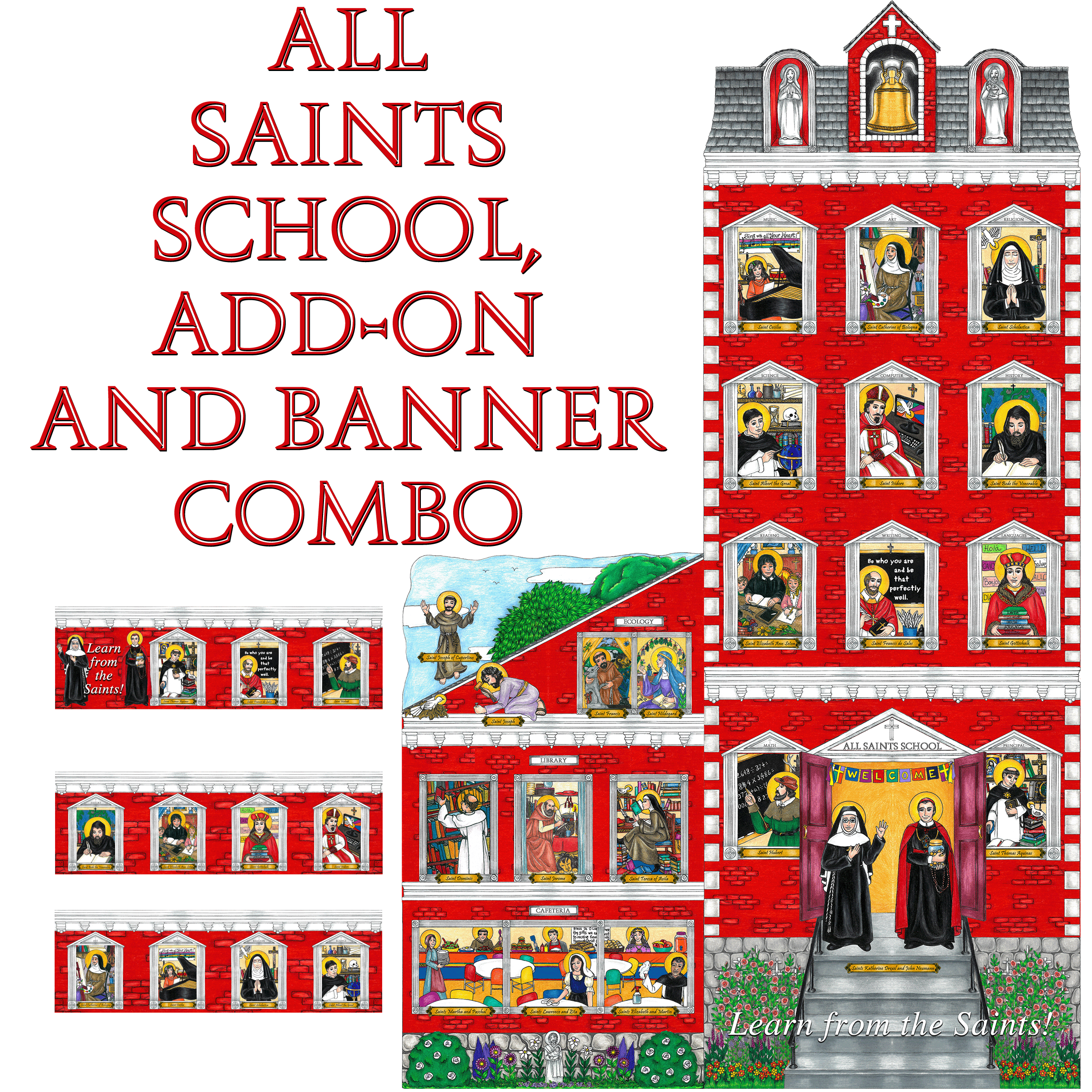 Heavenly Highrise All Saints School, Add-on and Banner Combo