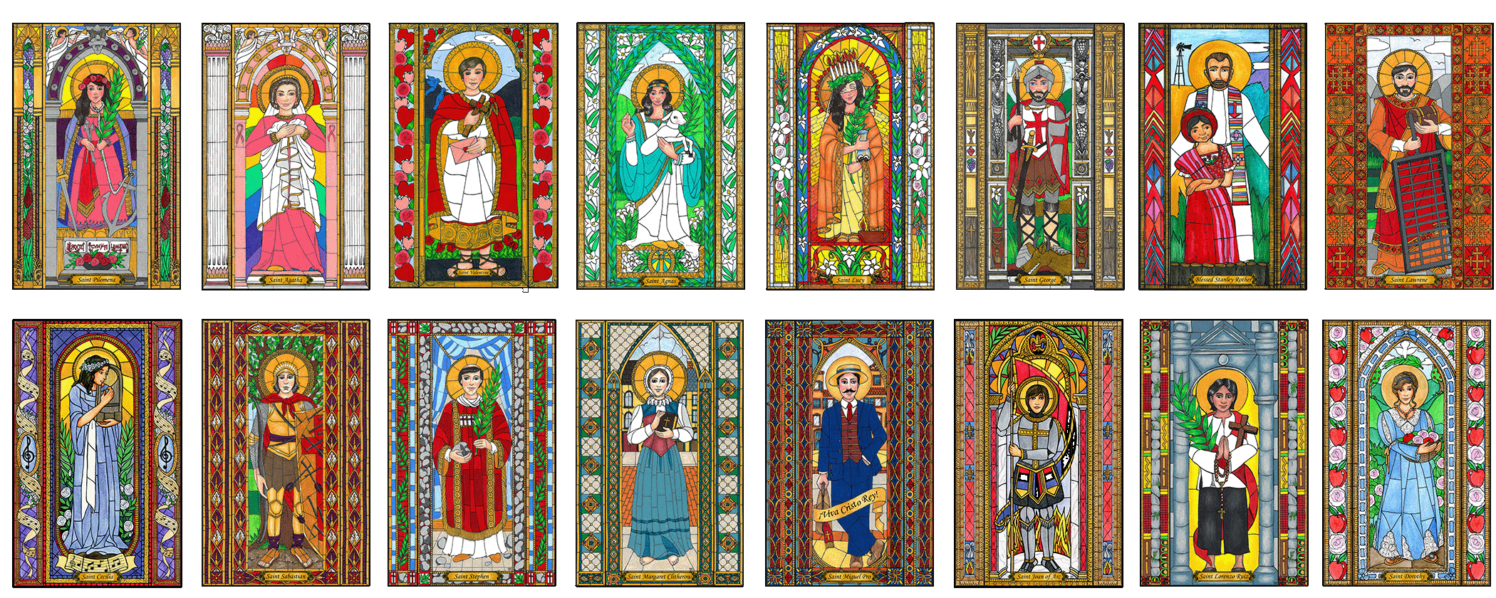 Martyrs, Saints Combo Coloring Portfolios