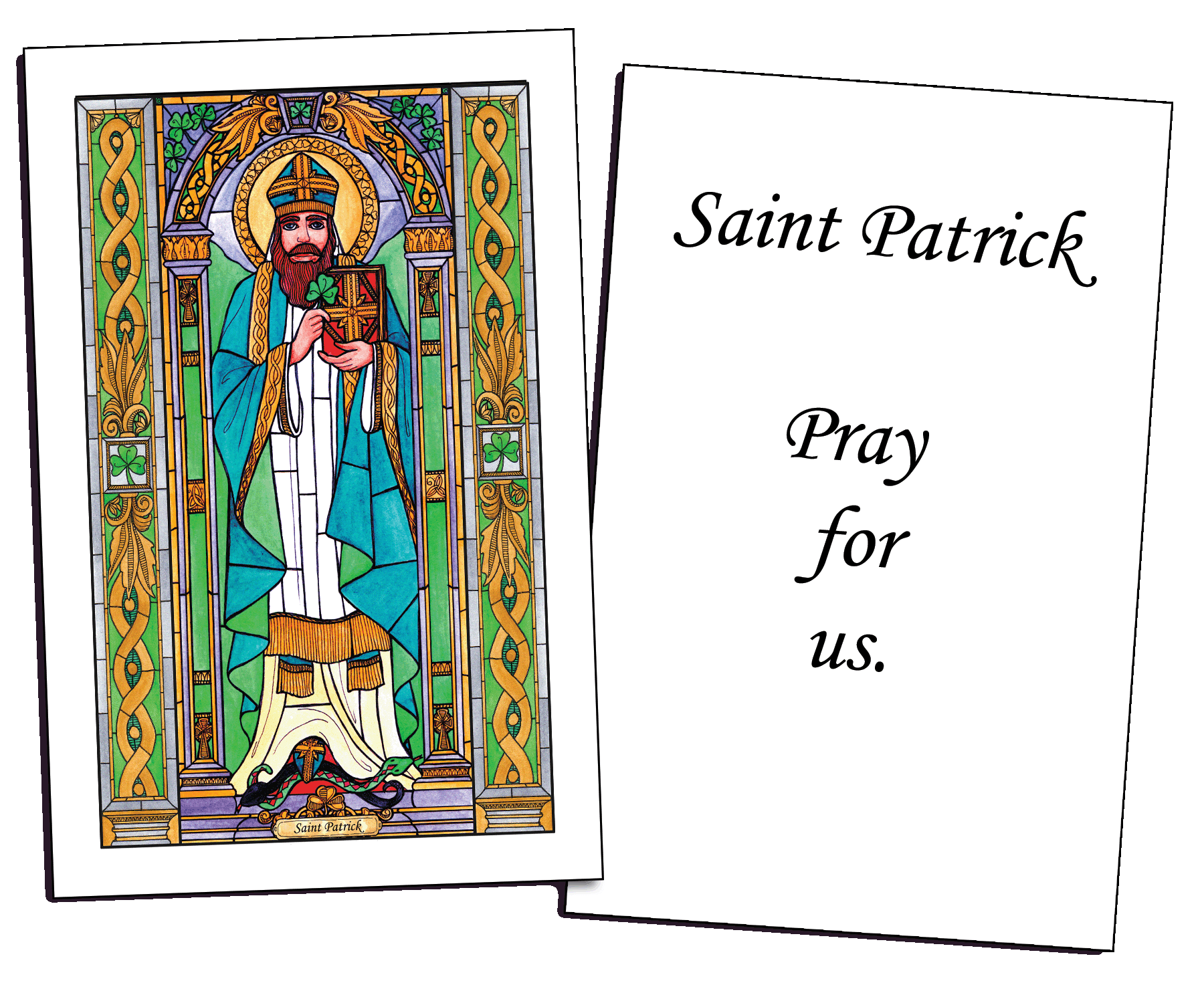 Saint Patrick Holy Cards