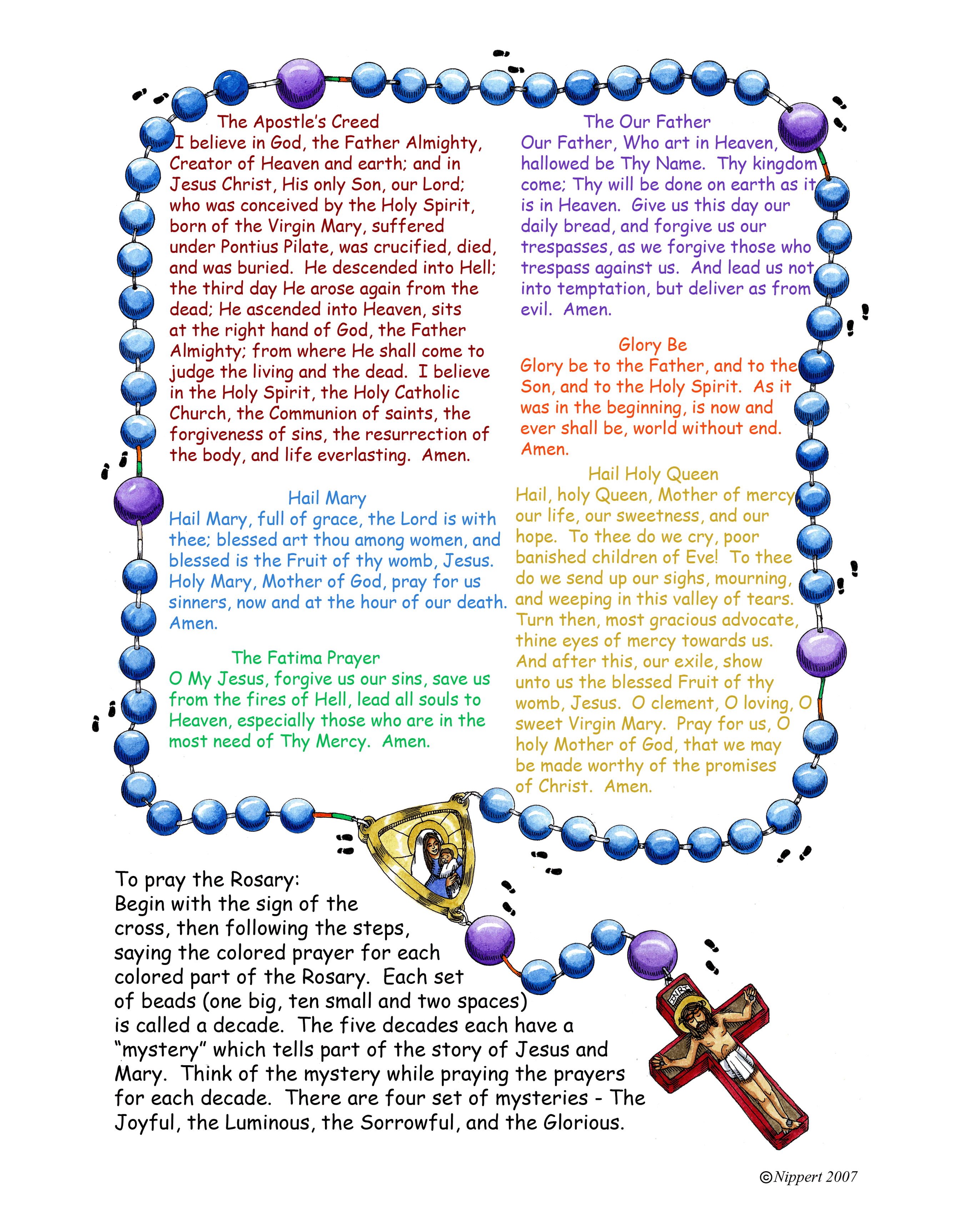 Rosary Mini-Posters