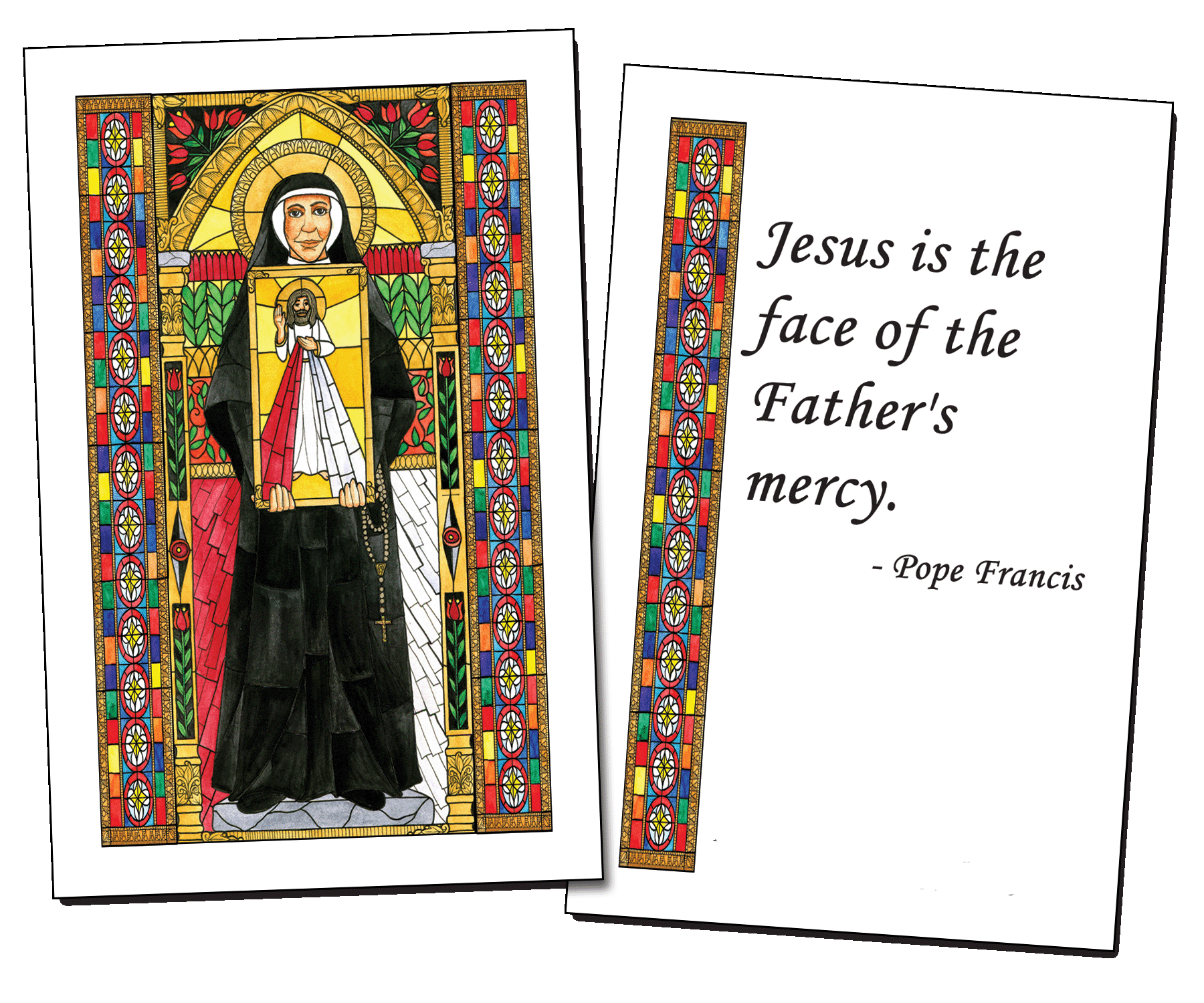Saint Faustina Holy Cards