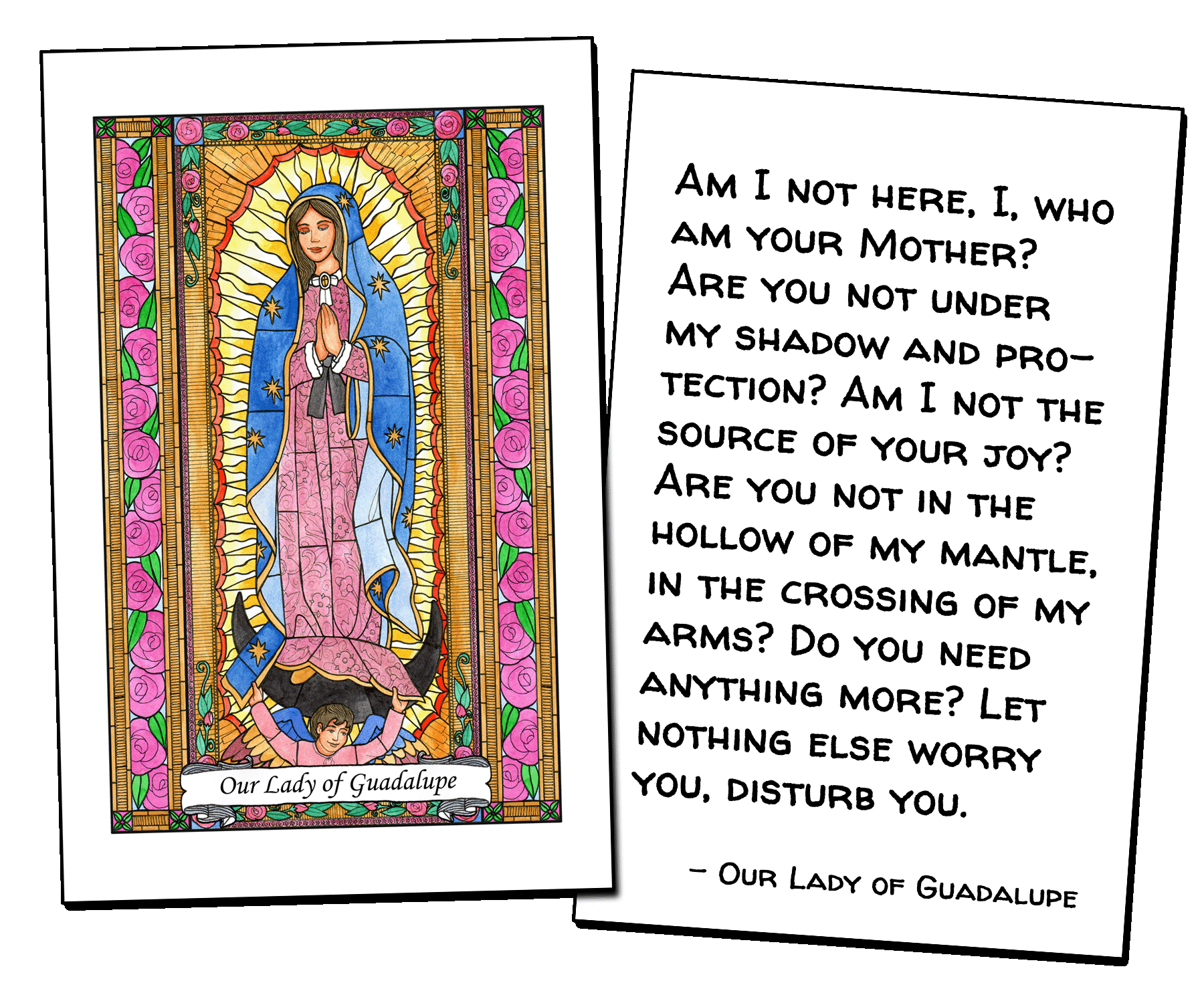 Our Lady of Guadalupe Holy Cards