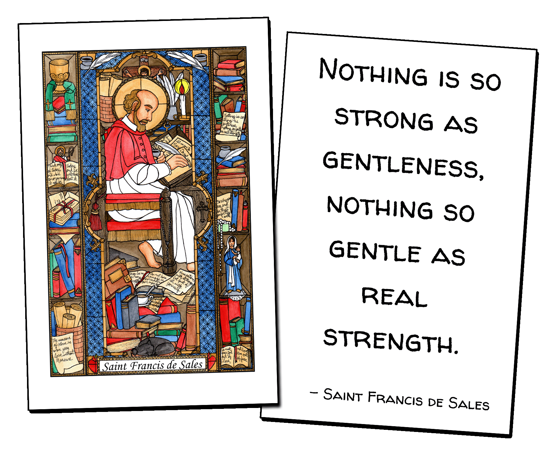 Saint Francis de Sales Holy Cards