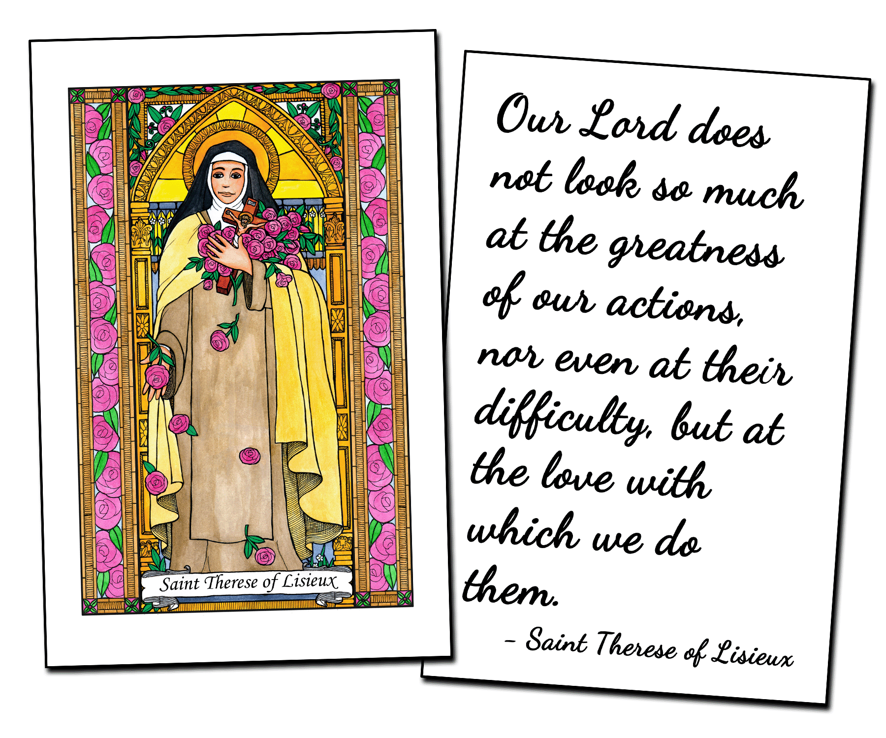 Saint Therese of Lisieux Holy Cards