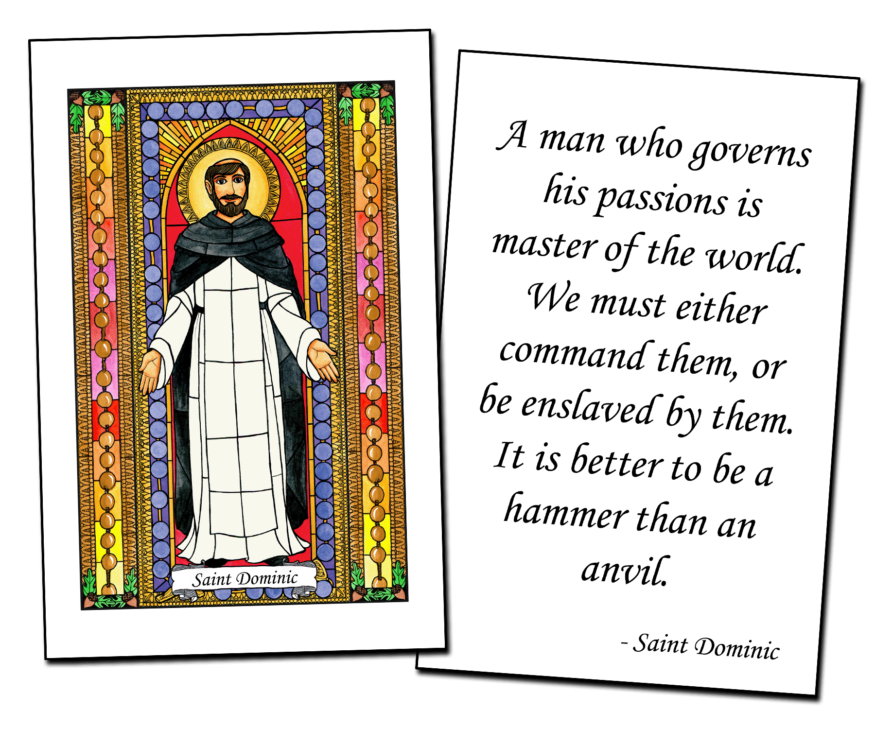 Saint Dominic Holy Cards