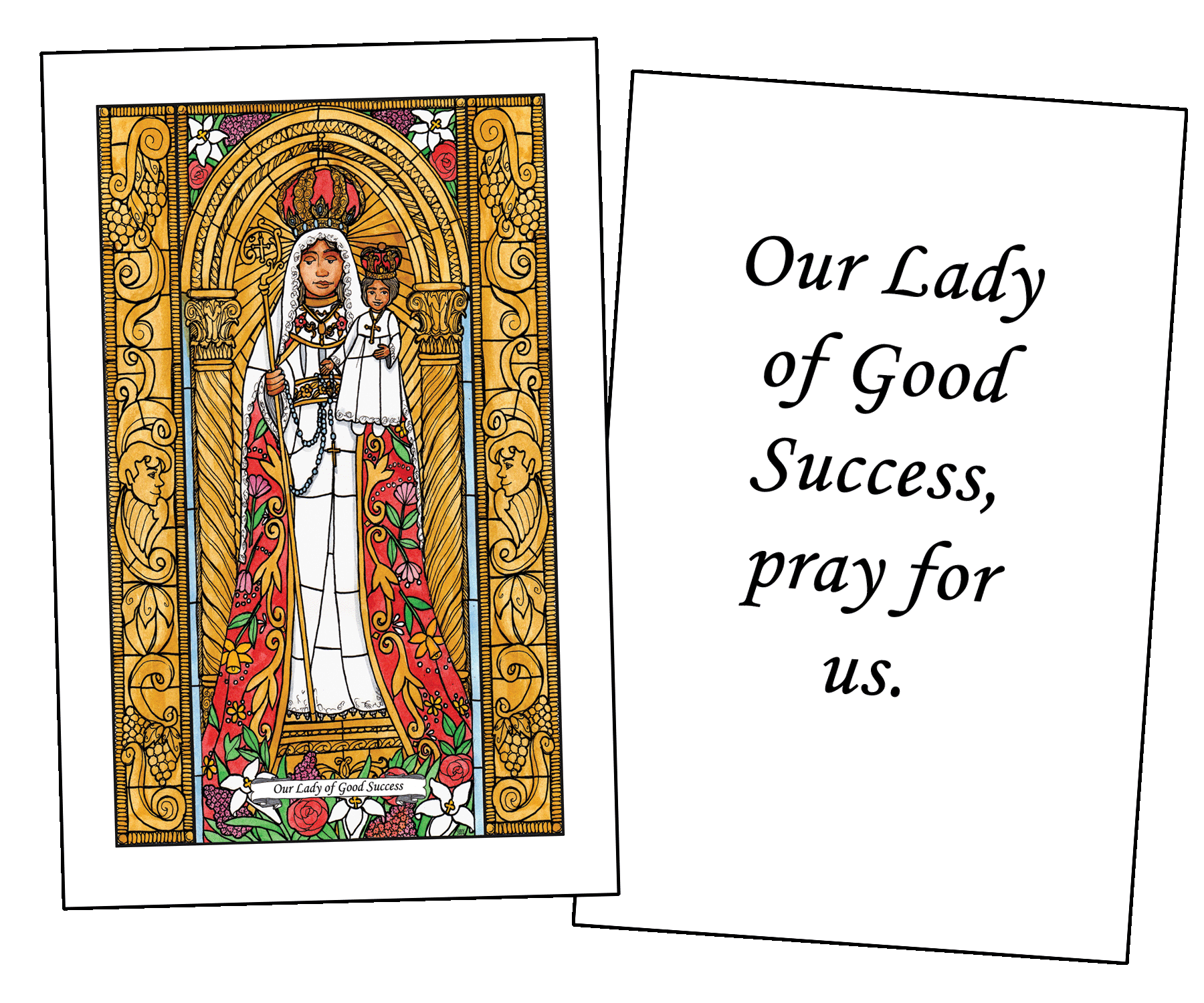 Our Lady of Success Holy Cards