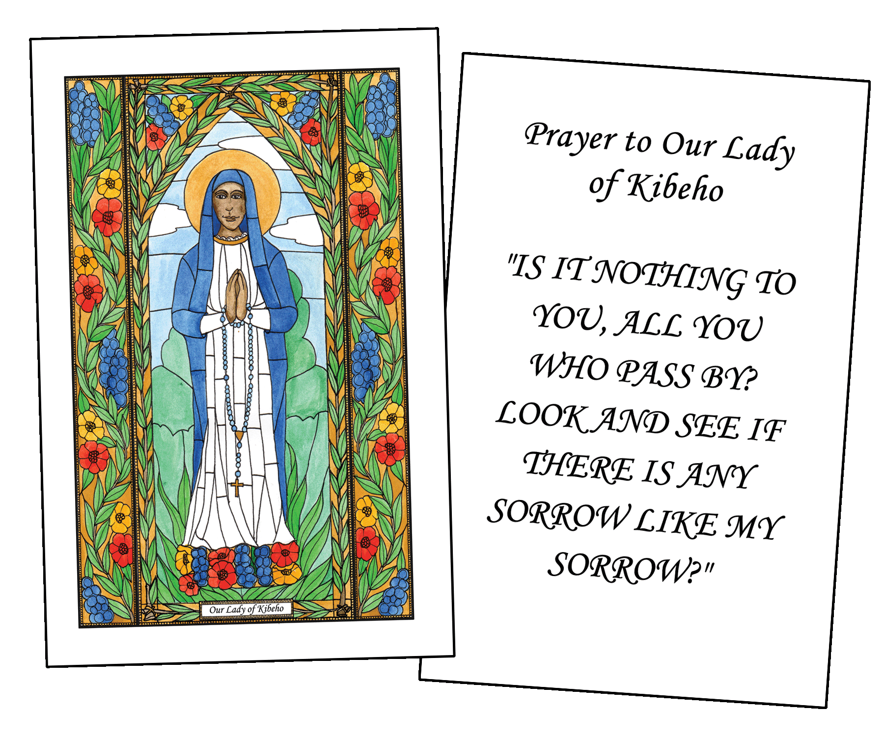 Our Lady of Kibeho Holy Cards