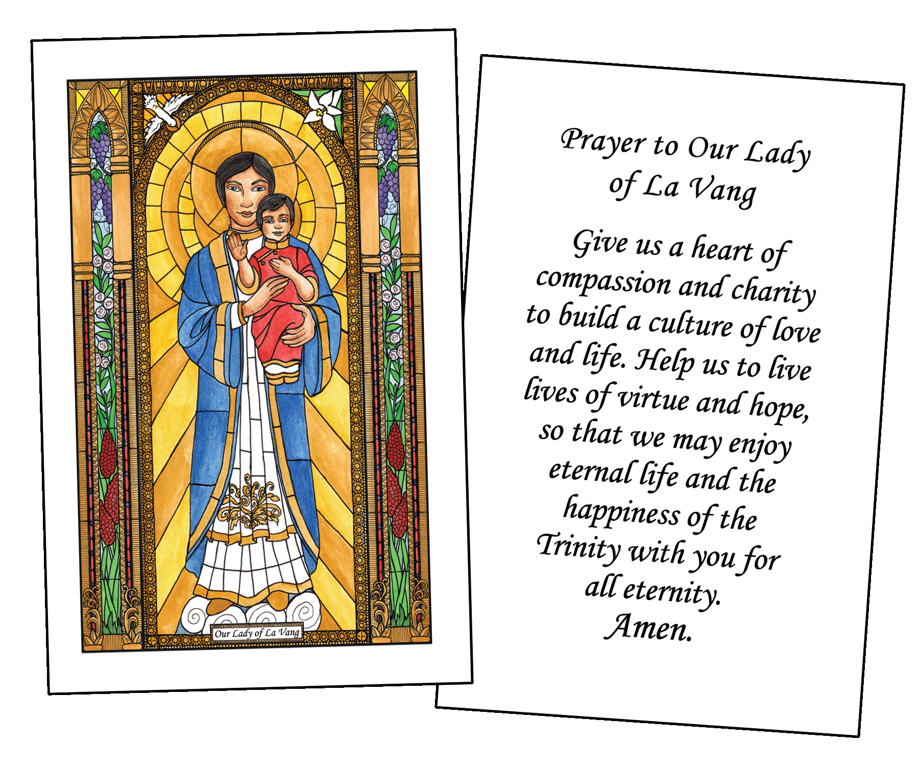 Our Lady of La Vang Holy Cards
